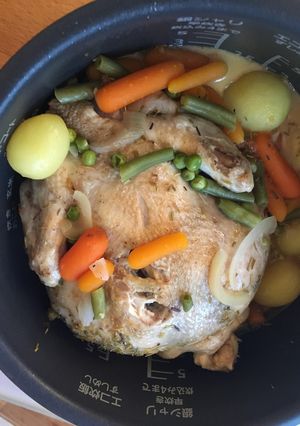 炊飯器で簡単フランス料理 鶏肉煮込み-レシピのメイン写真