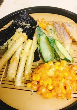 夏季の天ぷら盛り合わせ-レシピのメイン写真