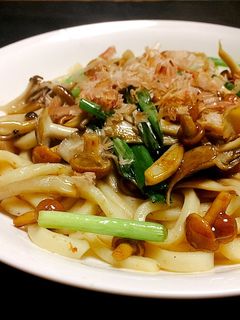 鮭川きのこの焼うどん-レシピのメイン写真