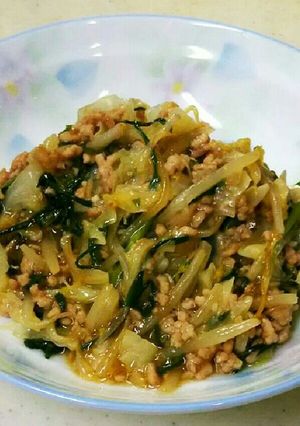ひき肉と野菜の中華炒め-レシピのメイン写真