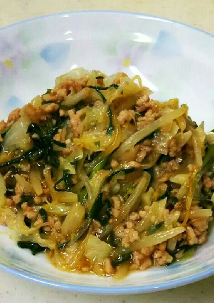 ひき肉と野菜の中華炒め-レシピのメイン写真