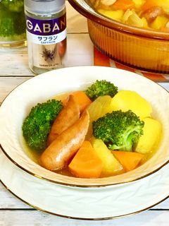 ごろごろ野菜とウインナーのサフランポトフ-レシピのメイン写真
