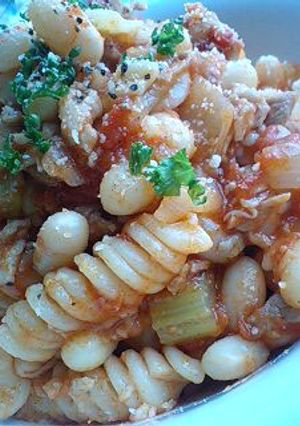 ポークビーンズのショートパスタ-レシピのメイン写真