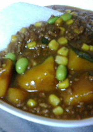 ほくほくかぼちゃのひき肉カレー-レシピのメイン写真