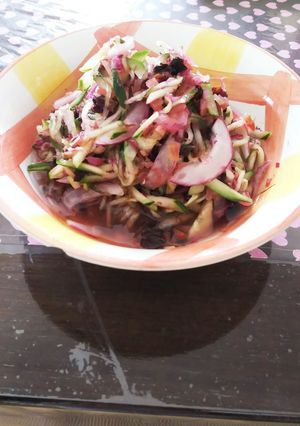 きゅうりと紫玉ねぎの梅カツオ(酢の物)-レシピのメイン写真