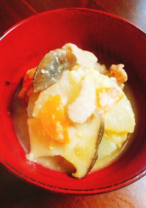 大根と豚肉トロ～リ味噌煮 お肉なくても-レシピのメイン写真