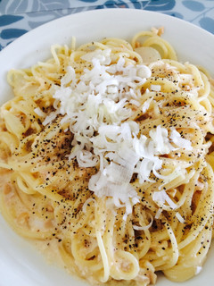 とろとろ卵の納豆パスタ-レシピのメイン写真