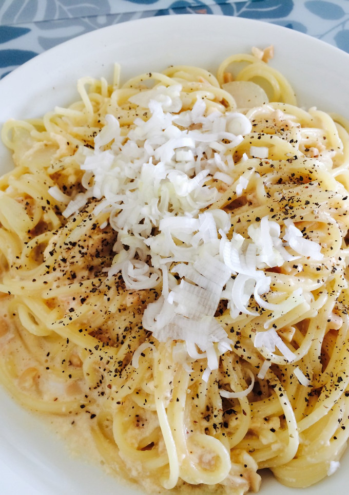 とろとろ卵の納豆パスタ-レシピのメイン写真