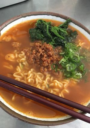 鶏そぼろで旨辛麺-レシピのメイン写真