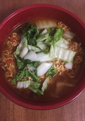 辛ラーメンと白菜-レシピのメイン写真