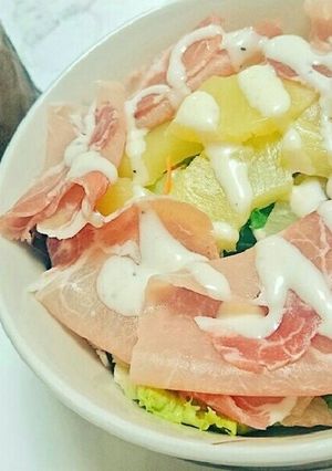 生ハムとパインのサラダ-レシピのメイン写真