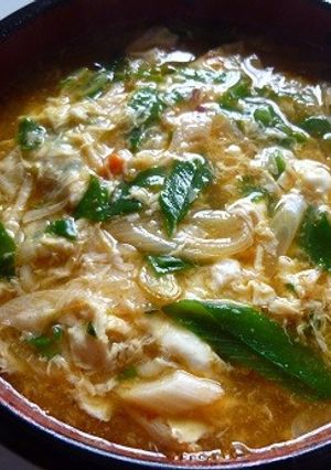 辛ラーメンのゆばたまとじ-レシピのメイン写真