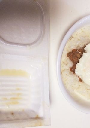 納豆ご飯の時の温泉卵-レシピのメイン写真