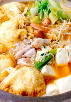 辛ラーメン de 巾着鍋-レシピのメイン写真
