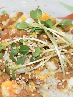 ゆでたまご入り★納豆ご飯-レシピのメイン写真