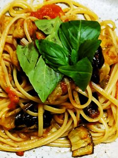 茄子とトマトのパスタ-レシピのメイン写真