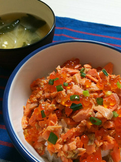 鮭いくら丼-レシピのメイン写真