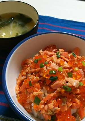 鮭いくら丼-レシピのメイン写真