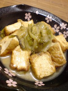 白菜と厚揚げの 味噌バター醤油煮-レシピのメイン写真