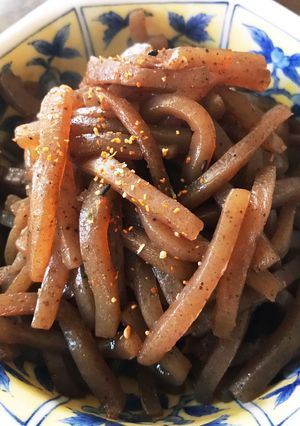 簡単10分で作るこんにゃくだけのきんびら-レシピのメイン写真