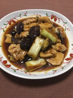 鶏もも肉と秋なすのスタミナ照り焼き-レシピのメイン写真