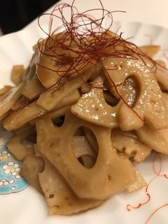 れんこんの炒め煮-レシピのメイン写真