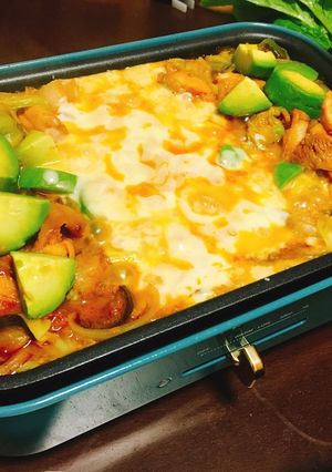 ホットプレートでチーズタッカルビ-レシピのメイン写真