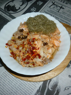 サーモンのアラの焼き鮭のタパス-レシピのメイン写真
