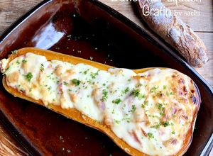 バターナッツかぼちゃの丸ごとグラタン♡-レシピのメイン写真