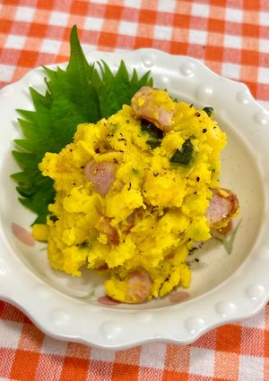 かぼちゃとウインナーのサラダ♪-レシピのメイン写真