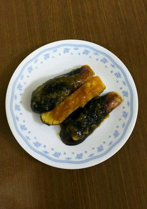 柿のこぶおろしソースで茄子ステーキ-レシピのメイン写真