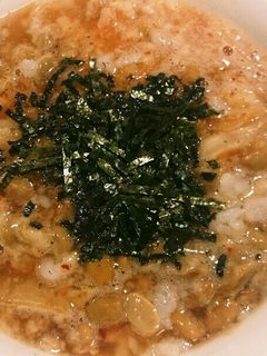 レンチンでズボラ納豆雑炊-レシピのメイン写真