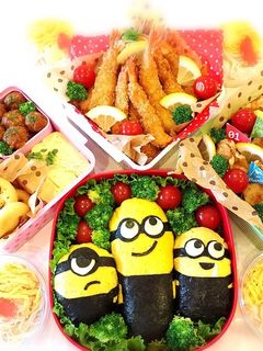 2017年 運動会 ミニオンのお弁当-レシピのメイン写真