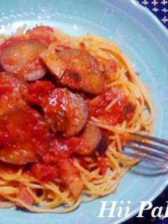 茄子とベーコンのトマトソースパスタ-レシピのメイン写真
