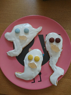 ハロウィン☆簡単お化けホットケーキ-レシピのメイン写真
