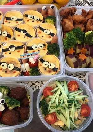 運動会 お弁当 2017 ミニオン-レシピのメイン写真
