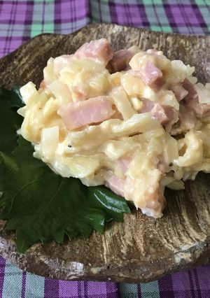キャベツとベーコンのカルボナーラ風-レシピのメイン写真