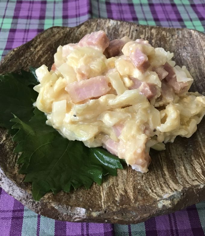 キャベツとベーコンのカルボナーラ風-レシピのメイン写真