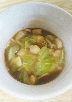 シーフードカレーそうめんカップヌードル風-レシピのメイン写真