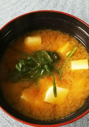 簡単すぎる⭐️シソとお豆腐のみそ汁-レシピのメイン写真