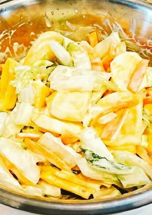 ★簡単★秋感じる柿と白菜のパリパリサラダ-レシピのメイン写真