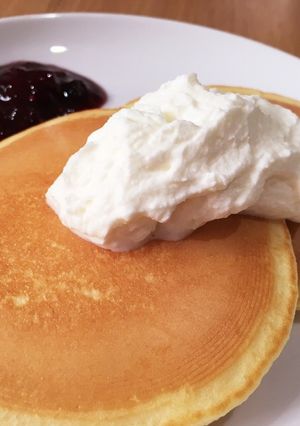 ヨーグルト使用！爽やかホットケーキ♫-レシピのメイン写真