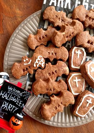 ハロウィン♪BATサクサクココアクッキー-レシピのメイン写真