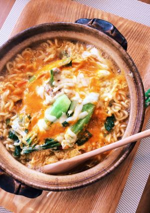 かき玉辛ラーメン-レシピのメイン写真