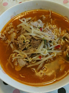 豚肉とモヤシの辛ラーメン-レシピのメイン写真
