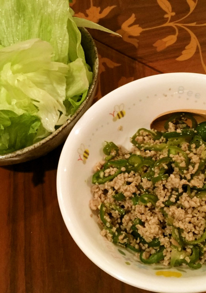 タイ風☆豚挽き肉とピーマンの炒め物-レシピのメイン写真