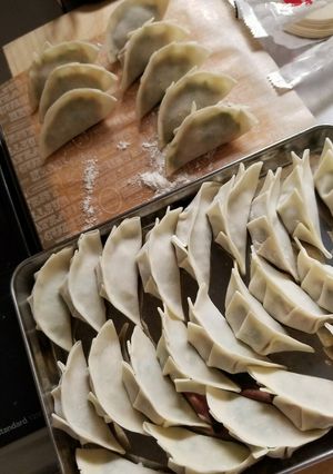 パクチー餃子(*´ڡ`●)冷凍もok!-レシピのメイン写真