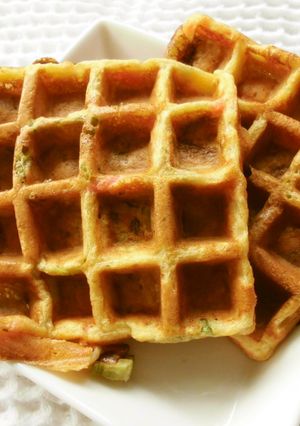 山芋こぶおろし入り♪お好み焼きワッフル！-レシピのメイン写真