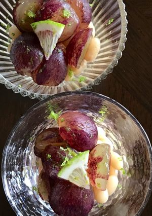 手亡豆とぶどうの前菜-レシピのメイン写真