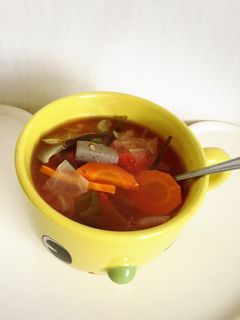 カラダポカポカ!燃焼系トマトスープ-レシピのメイン写真